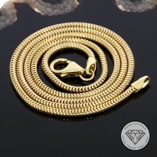 Wert 1.400,- FBM Schlangen Damen Kette 585 / 14 Karat Gelb Gold 42,5 cm xxyy
