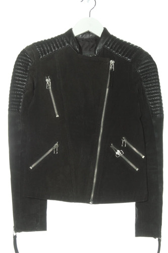 Mango lederjacke damen schwarz - mango,