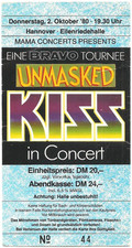 KISS   Unmasked Tour 1980