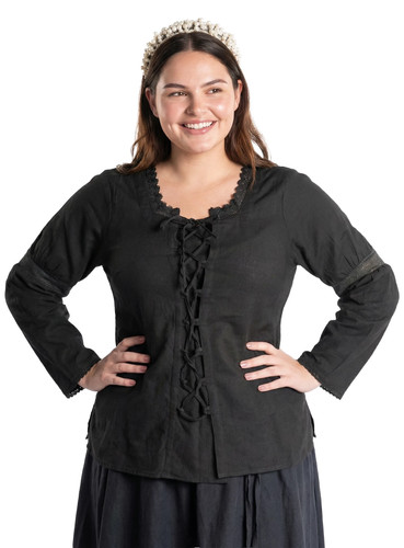 Mittelalter schnürbluse mit - schnürbluse,