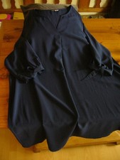 *Anna Lisa* Neuwertig!  dunkelblaues Kleid, Gr. 52, AA. 69cm,  L. 106cm