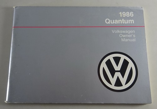 Owner manual quantum - vw,