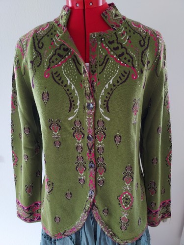 Strickjacke jacquard jacke - strickjacke,