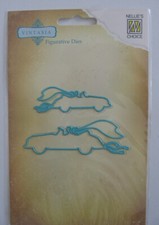 Nellie Snellen Scrapbooking Stanzschablone Hochzeitsautos Brautpaar