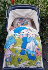  4-tlg. Kinderwagen Garnitur Kissen Set Bettwäsche Upcycling Sarah Kay Motiv