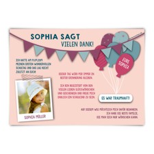 Dankeskarten Einschulung