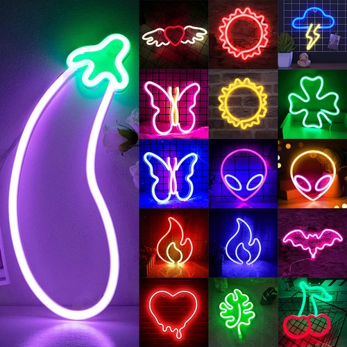 Led neon schild nacht - led,