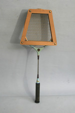 1 x Federball Badminton Schläger  Holz mit Schutzspanner, Fionia Model Olympique