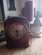 Wecker-Tischuhr,  Eiche, um 1910-1920