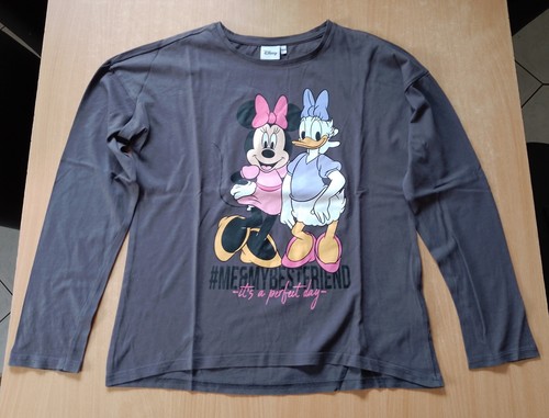 Langarm shirt grau mit minnie - grau,