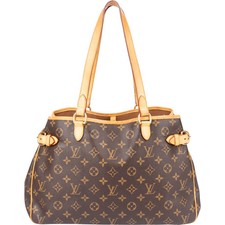 Louis Vuitton Canvas Monogram Batignolles Shoulder Bag Tasche