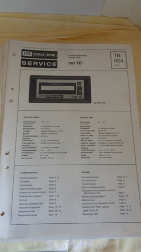 Service anleitung itt schaub - service, -anleitung