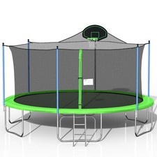 16FT Trampoline with Backboard