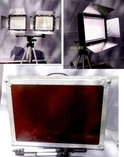 Lichtkoffer On-Location-Set - 3 x LED Videoleuchten Dauerlicht Set im Flightcase