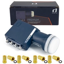 INVERTO QUAD LNB PREMIUM PLL + LTE Filter ( für 4 Teilnehmer ) 4K UHD UNIVERSAL