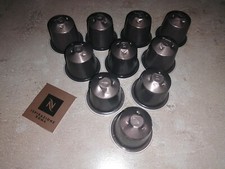 10 leere ALU Kaffee Kapseln Nespresso Roma braungrau Basteln Schmuck Kette Ringe