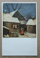 Postkarte / Weihnachten / Weihnachtsmann / Künstler Max Rimbeock /ungel.