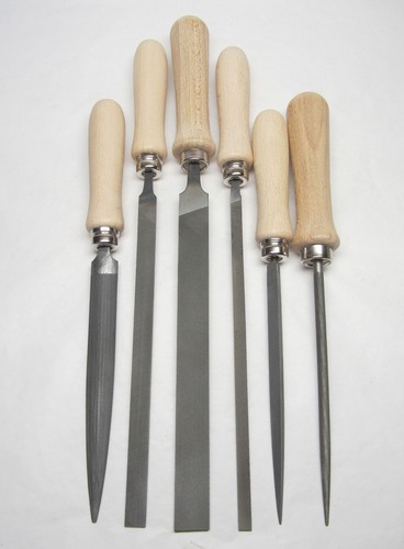 Feilen mit heft ring flach - heft,