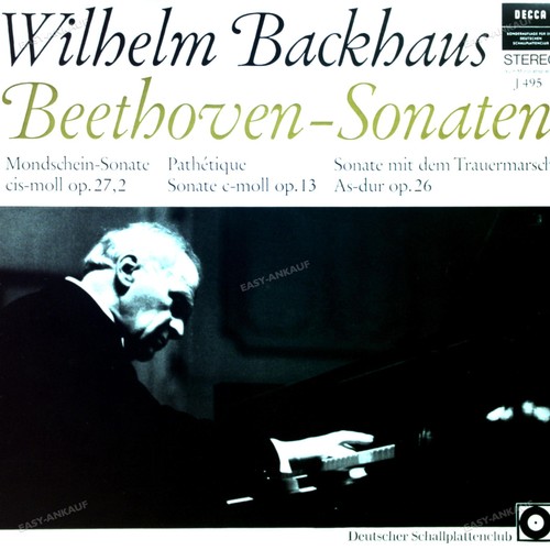 Beethoven wilhelm backhaus - backhaus,