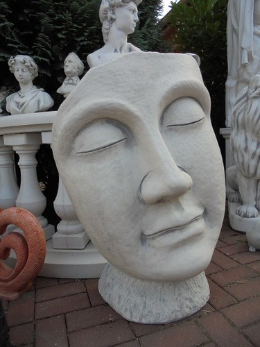 Steinfigur maske gesicht - maske,