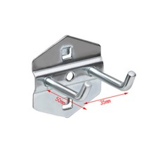 Lochwandhaken Lochwand Haken Werkzeughalter 25-200 mm doppelt schräges Hakenende