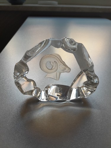 Glas deko widder - deko, steinbock