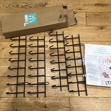 	Gartengeräte Aufbewahrung Regal 160cm Wandmontage Metall Werkzeug Organizer für Schuppen