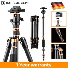K&F Concept 62" Carbon Kamera-Stativ Heavy Duty Tripod 360° Kugelkopf Fotostativ