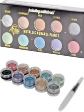 Metallic Wasserfarben Set 10