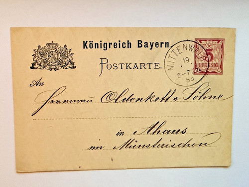 Königreich bayern ganzsache - königreich,