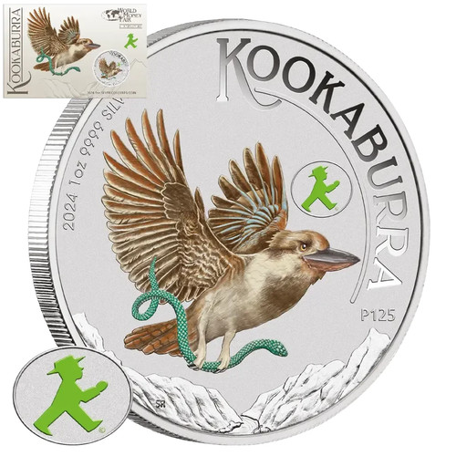 Silbermünze kookaburra wmf - silbermünze,