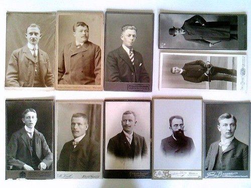 Cdv männer portraits - x, cdv,