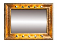 Hollywood Spiegel beleuchtet Goldrahmen Garderobenspiegel Flurspiegel Fotostudio