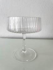 ***4X MUNDGEBLASENE CHAMPAGNERSCHALEN RIPPLE MIT PRÄGUNGSMUSTER/NEU/OVP***