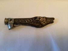 Alter/Antiker Zigarrenschneider, Hirschkopf, Geschenk für Sammler, Jäger,Raucher