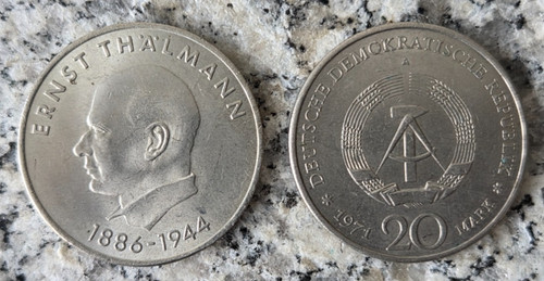 Deutschland ddr mark 1971 - deutschland, 20