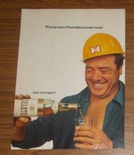 Seltene Werbung CHANTRE - Jeden Tag gegen 7 - Bauarbeiter - Maurer 1969