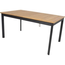 Tafel Gartentisch Ausziehtisch Monza anthrazit 152/210x89cm Teak