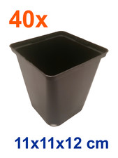 40x Vierkanttopf 11x11x12 cm