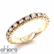 Damenring Memoire Brillanten 1ct 585er Gelbgold 14kt Gold Diamanten Aliance 1012