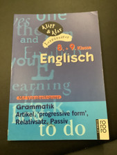 Englisch Grammatik 8/9 Klasse Arbeitsheft