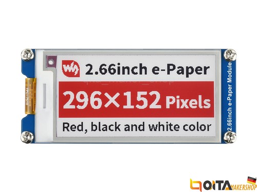 Waveshare 66inch spi - 2.66inch, e-ink