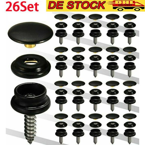 Set edelstahl druckknopf - set,