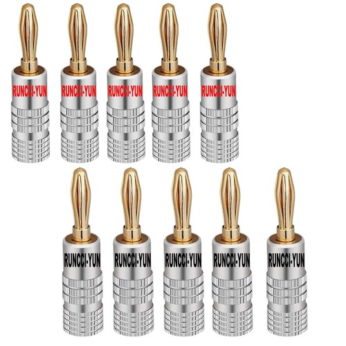 Bananenstecker 24k high - 24k, end