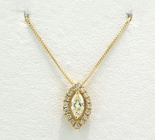 Diamant-Brillant-Anhänger/Collier 750 Gelbgold Wert € 2.350,--