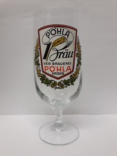 "Pöhla Bräu" älteres Brauereiglas:  Tulpe mit Füllstrich 0,25 aus Sachsen