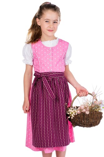 Kinderdirndl damira rosa - kinderdirndl,