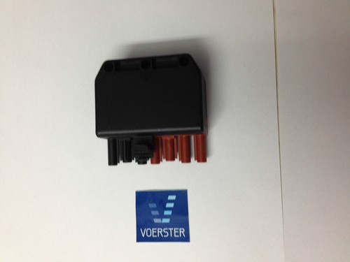 Stecker polig schwarz braun - 7-polig, schwarz/braun