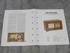 Schaltplan für Röhrenradio Radio RVF Grundig Heinzelmann Allstrom Rundfunkmuseum