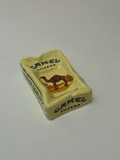 Rare Vintage Camel Aschenbecher aus Zigarettenschachtel Gelb 1980/1990 Original